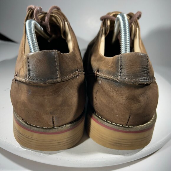 Belvedere Paris Mens Calf Leather Dress Shoes Size 10.5 D Brown Cap Toe Oxfords main image 6